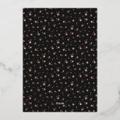 Elegant Black Photo Happy Pawlidays Roos Gold Folie Feestdagenkaart (Achterkant)