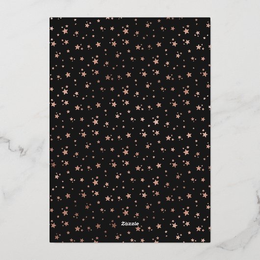 Elegant Black Photo Happy Pawlidays Roos Gold Folie Feestdagenkaart (Achterkant)