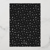 Elegant Black Photo Happy Pawlidays Silver Folie Feestdagenkaart (Achterkant)