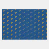 Elegant Black, Red, Blue, Faux Gold 1st Event Inpakpapier Vel (Voorkant 3)