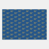 Elegant Black, Red, Blue, Faux Gold 31st Event # Inpakpapier Vel (Voorkant 3)