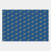 Elegant Black, Red, Blue, Faux Gold 4th Event # Inpakpapier Vel (Voorkant 3)