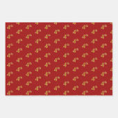 Elegant Black, Red, Blue, Faux Gold 4th Event # Inpakpapier Vel (Voorkant 2)