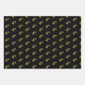 Elegant Black, Red, Blue, Faux Gold 4th Event # Inpakpapier Vel (Voorkant)