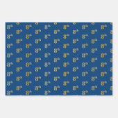 Elegant Black, Red, Blue, Faux Gold 8th Event # Inpakpapier Vel (Voorkant 3)