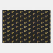 Elegant Black, Red, Blue, Faux Gold 8th Event # Inpakpapier Vel (Voorkant)