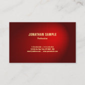 Elegant Black Red Damask Luxurous Sjabloon Visitekaartje (Achterkant)