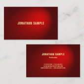 Elegant Black Red Damask Luxurous Sjabloon Visitekaartje (Voorkant / Achterkant)