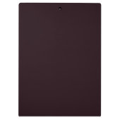 Elegant Black Red Damask Monogram klassieke Sjablo Klembord (Achterkant)