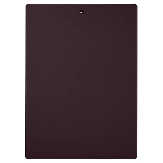 Elegant Black Red Damask Monogram klassieke Sjablo Klembord (Achterkant)