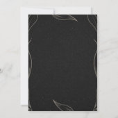 Elegant Black Rehearsal Dinner Invitations Bedankkaart (Achterkant)