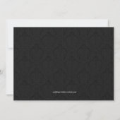 Elegant Black Rehearsal Dinner Invitations Kaart (Achterkant)