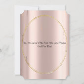 Elegant Black roos Gold Glitter 50th Birthday Kaart (Achterkant)