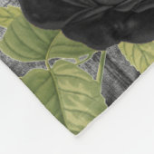 Elegant Black Roos Paris Style - Personaliseer uw  Fleece Deken (Hoek)