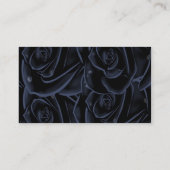 Elegant Black Roos Visitekaartje (Achterkant)
