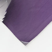 Elegant Black Roses With Silver Leaves Fleece Deken (Hoek)