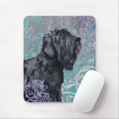 Elegant Black Russische Terrier Muismat (Met muis)