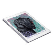 Elegant Black Russische Terrier Notitieboek (Rechterzijde)