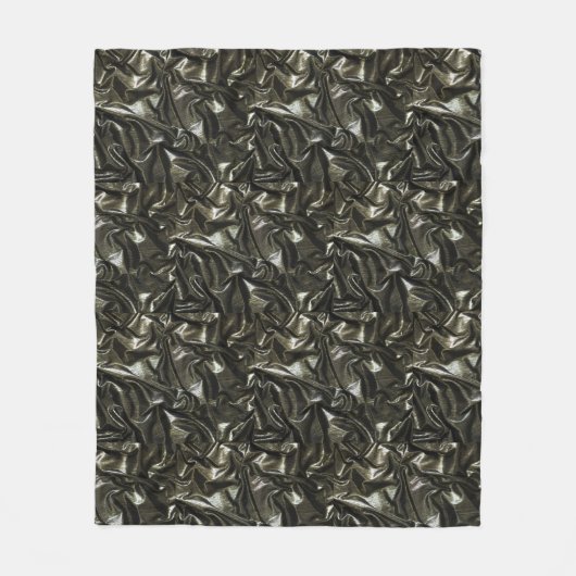 Elegant Black satin fleece deken (Voorkant)