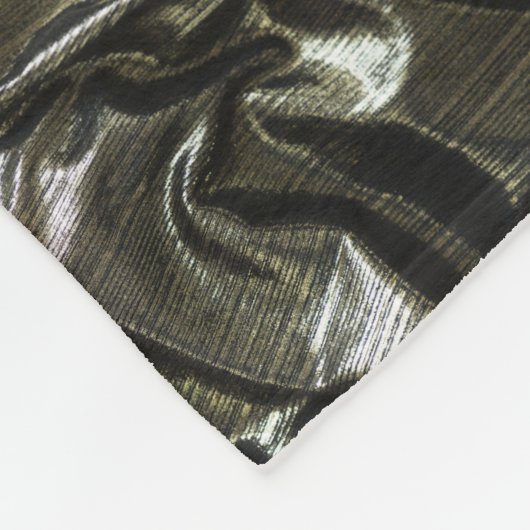 Elegant Black satin fleece deken (Hoek)