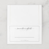 Elegant Black Script Border 80ste verjaardagsfeest Plaatskaartje (Buitenkant ongevouwen)