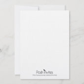 Elegant Black Script Couples Shower Invitation Kaart (Achterkant)