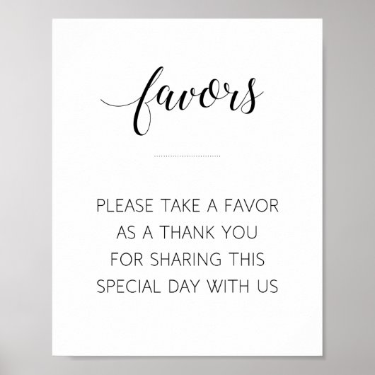 Elegant Black Script Weddenschap voor voetgangers Poster (Voorkant)