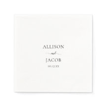 Elegant Black Script Wedding