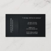 Elegant Black & Silver Accounting met Graph Logo Visitekaartje (Achterkant)
