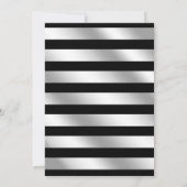 Elegant Black - Silver Calligraphy Graduation Part Kaart (Achterkant)