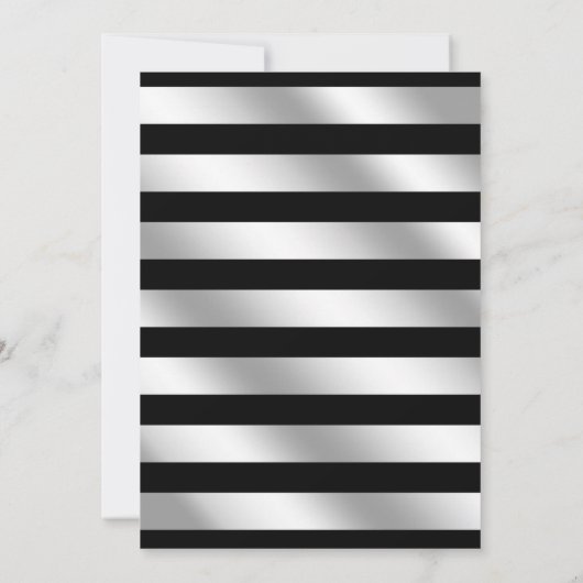 Elegant Black - Silver Calligraphy Graduation Part Kaart (Achterkant)