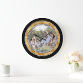 Elegant Black Silver Gold Foil Aangepaste naam Fot Grote Klok (Huis)