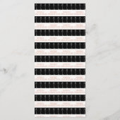 Elegant Black & Silver-kerstmenu met Snowman Menu (Achterkant)