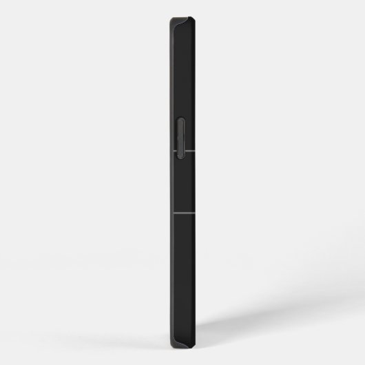 Elegant Black Silver Monogram Name Persoonlijk iPhone Hoesje (Rechterkant)