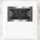 Elegant Black Silver Product Labels Diamonds Logo (Tas)