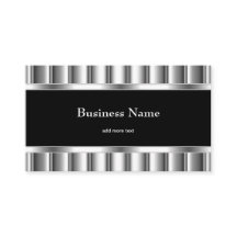 Elegant Black Silver