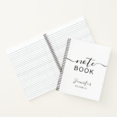 Elegant Black Specialized Journal Jouw naam Notitieboek (Binnen)