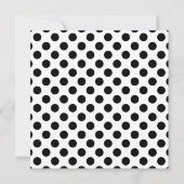 ELEGANT BLACK SPOT BACHELORETTE PARTY INVITATION KAART (Achterkant)