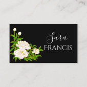 Elegant Black Standard, 3,5-inch x 2,0-inch Visite Visitekaartje (Voorkant)