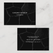 Elegant Black Stone Minimalist Professional Chubby Visitekaartje (Voorkant / Achterkant)