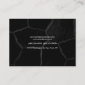 Elegant Black Stone Minimalist Professional Chubby Visitekaartje (Achterkant)
