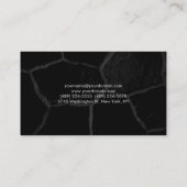 Elegant Black Stone minimalistische stijl Professi Visitekaartje (Achterkant)