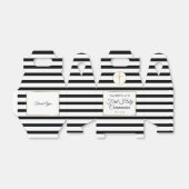 Elegant Black Stripe Gold First Heilige Communie Bedankdoosjes (Uitgevouwen)