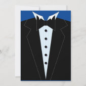 Elegant Black Stropdas Birthday Party Black Invita Kaart (Achterkant)