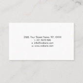 Elegant Black Swirl Monogram Lijst Visitekaartje (Achterkant)