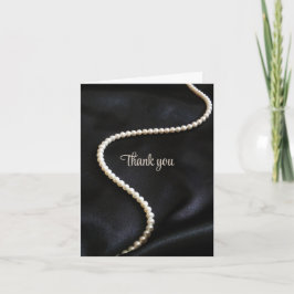 Elegant Black Thank You Card Bedankkaart