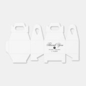 Elegant Black Thank You Christian Cross Wedding Bedankdoosjes (Uitgevouwen)