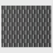 Elegant Black tot grijze ombre groot Abstract Cadeaupapier (Vlak)