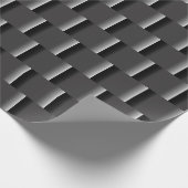 Elegant Black tot grijze ombre groot Abstract Cadeaupapier (Hoek)