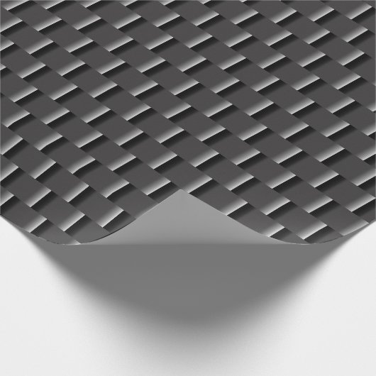 Elegant Black tot grijze ombre klein Abstract Cadeaupapier (Hoek)